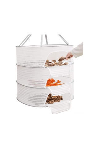 Lemestar 3 Katlı Çok Amaçlı Bitki Kurutma Ağı - Fırça Desenli Çok Katlı Kurutma Ağı