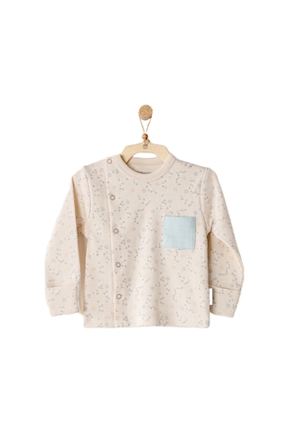 Andywawa Erkek Bebek Taş Rengi Yıldız Motifli Tekli Erkek Zıbın Ac23035 001