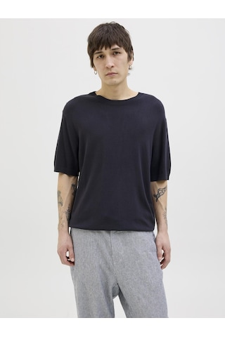 Jack & Jones Erkek Bisiklet Yaka Triko - William - 12275451 Night Sky