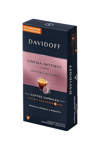 Davidoff Crema Intense Lungo Smooth & Rounded Kapsül Kahve 10 x 10'lu