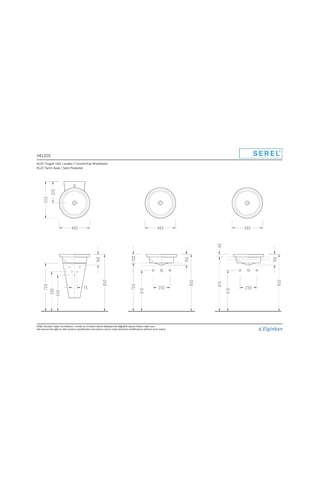 Serel - Helios Lavabo 46x46 Cm - Hl35tts110h- Diğer