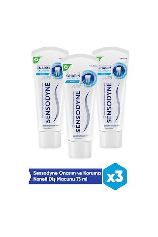 Sensodyne Onarım ve Koruma Diş Macunu 3 x 75 ML