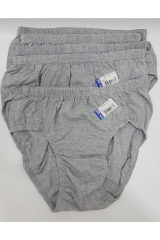 Gri Renk 5 Adet Erkek Slip Külot Gri