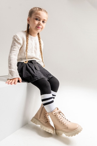 Mnpc Kız Çocuk Bej Hakiki Deri Suya Dayanıklı Postal 25k3b11066164 Bej