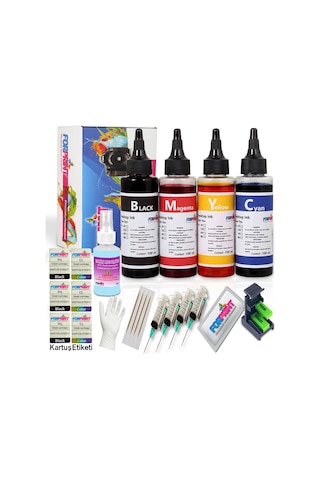 HP 304 Kartuş Uyumlu Kartuş Dolum Seti 4X100 ML
