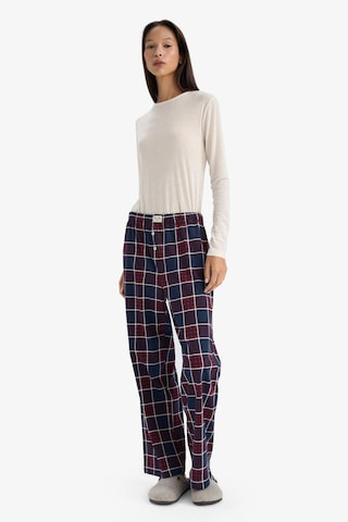 Defacto Regular Fit Kareli Pijama Altı-fall İn Love G3354ax25aunv241 Lacivert-nv241