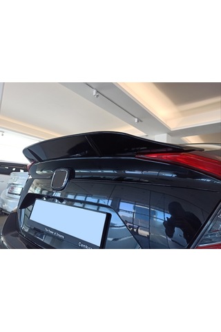 Honda - Civic Fc5 2016-2020 Uyumlu Dto Model Spoiler Piano Black