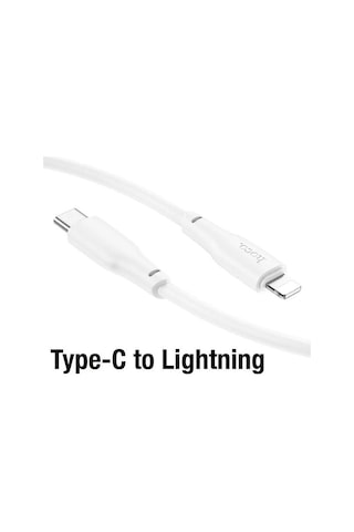 Hoco X93 Force 20w Type-c To Apple Uyumlu iPhone Lightning-c Ultra Hızlı Şarj Ve Data Kablosu 1m Beyaz