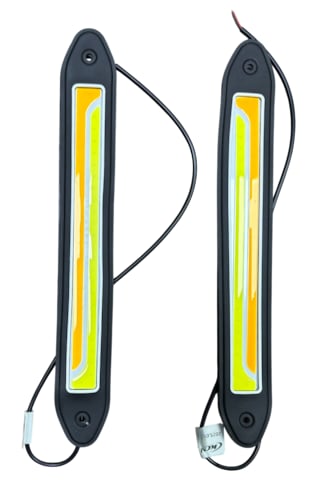 Gündüz Farı 12v Beyaz Elastik Cob Led Turuncu Sinyalli 26 Cm Kgn 0806053 Cob Led