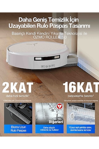 Ecovacs T90 Pro Omni Robot Süpürge Beyaz