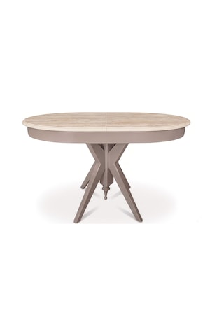 Vintera Traverten Açılır Oval Mutfak Masası 80x120
