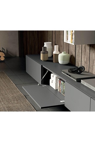 oy Tv Ünitesi Joy Sehpası Alt Modülü Gri 240 Cm Mdf