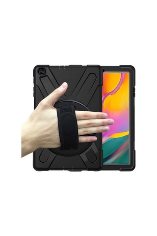 Apple Uyumlu iPad 9.7 2018 (6.Nesil) Kılıf Zore Defender Silikon-Siyah - Siyah