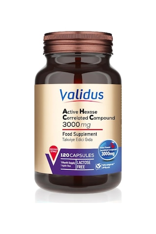 Validus Active Hexose Correlated Compound 3000 Mg 120 Kapsül