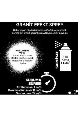 Polisan Granit Efekt Sprey 400 ML - Beyaz
