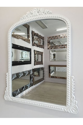 Ayna Denizi Lady White Model Beyaz Renk Dekoratif Ayna