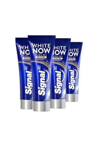 Signal White Now Gold Diş Macunu 4 x 75 ML