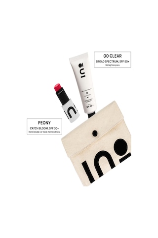 Catch Bloom Pocket Lip & Cheek Stick Peony + Broad Spectrum Spf 50+ Sunscreen 00 Clear Set
