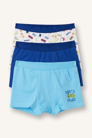 Defacto Kaykay Baskılı Penye 3lü Boxer Erkek Çocuk H1661a826smwt34 Beyaz-wt34