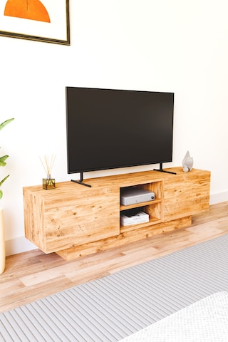 Dora Tv Sehpası, Tv Standı, Televizyon Ünitesi Atlantik Çam