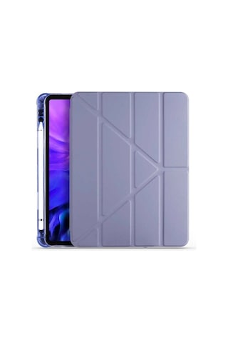 Apple Uyumlu iPad Air 10.9 2020 Kılıf Mıknatıslı Folding Standlı Silikon