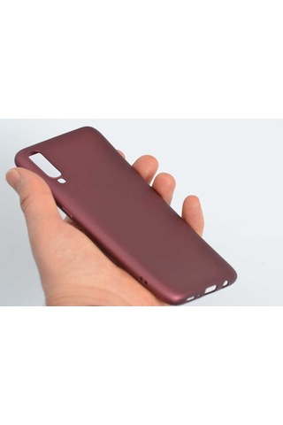 Samsung Galaxy Uyumlu A70 Kılıf Zore Premier Silikon Kapak-Siyah