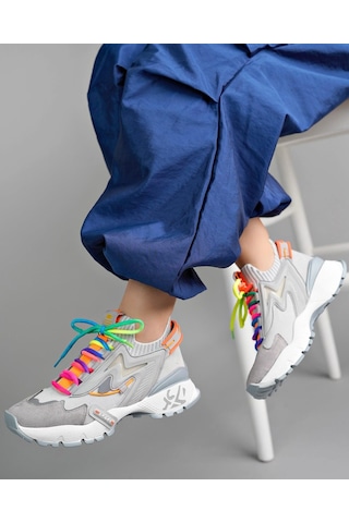 0850 Kadın Rahat Sneaker Gri