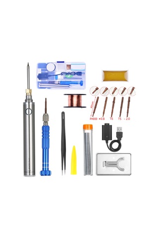 Yifomall "usb Şarjlı Mini Taşınabilir Lehim Makinesi - 5v 8w Kablosuz Lehimleme Aleti Seti" Çok Renkli