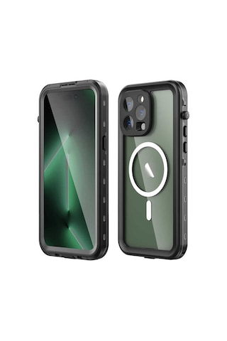 Nourthkiingdom Apple Uyumlu iPhone 14 Pro Max Nrtk 1-1 Su Geçirmez Kılıf-siyah Siyah