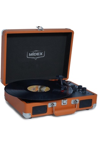 Midex MTX-101OR 3 Devir Nostaljik Retro Pikap Plak Çalar + İğne