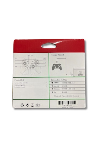 Yues Switch Pro Controller Oyun Kolu Joystick Işıklı Siyah