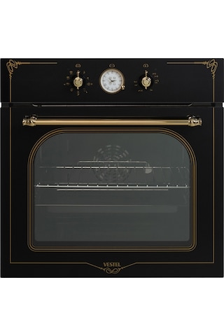 Vestel AF-7688 RS Rustik 70 L Ankastre Fırın Siyah