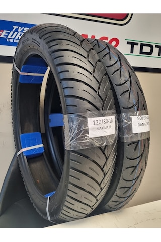120/80-18 Ve 90/90-18 Motosiklet Lastik Takımı Tl Tubeless - Dubleks