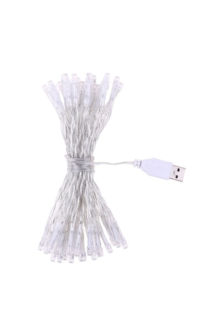 Neevoyu 4m 40 Led Usb Isınma Beyazı Noel Dekorasyon Işık Zinciri - Esnek Tel, Enerji Tasarruflu, Ev Bahçe Parti Için Sıcak Beyaz