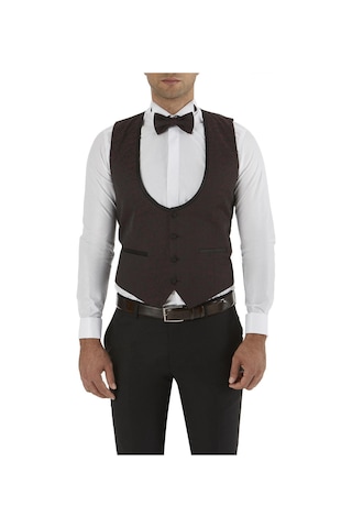 Y 141 Slim Fit Siyah Klasik Yelek Siyah