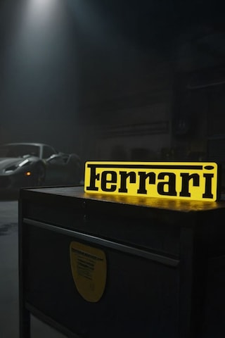 Ferrari Tasarımlı Dekoratif Aydınlatma Çok Renkli