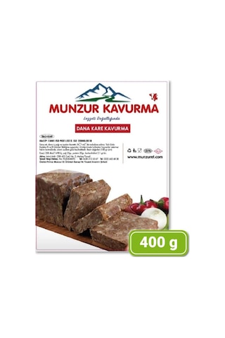 Munzur Dana Kare Kavurma 400 Gr
