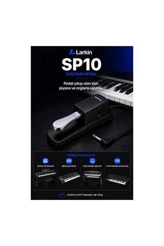 Larkin Sp01 Sustain Pedal Switchli - Piyano Pedalı