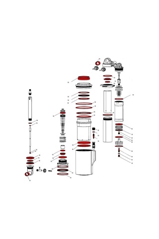 Rockshox Kage Full Servis Kiti