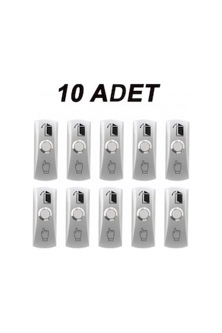 Vk-k140 Paslanmaz Metal Kapı Butonu 10 Adet