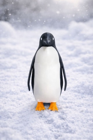 12 Cm Nihilist Penguen Figürü Dekoratif Biblo Minimal Tasarım