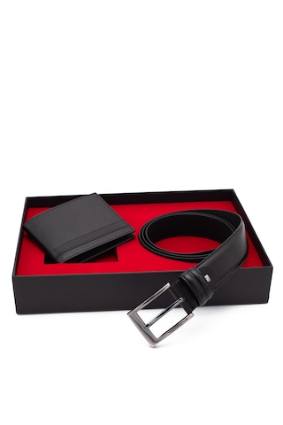 Pierre Cardin Deri Cüzdan & Kemer İkili Set Pc2009-2361ş5r Siyah
