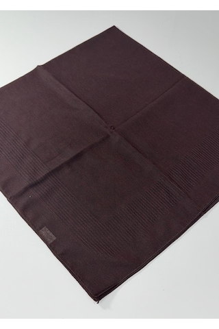 Miray Pano Pamuk Eşarp - 95 X 95 - 0620 Siyah-bordo