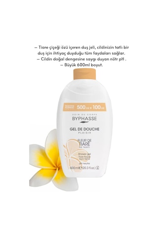 Byphasse Plaisir Tiare Çiçeği Duş Jeli 600 ML