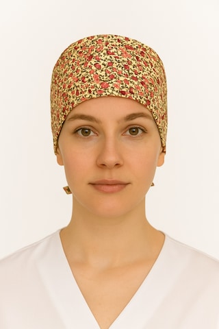 Çiçekli Doktor Hemşire Aşçı Cerrahi Hastane Bonesi Bandana M467 Çiçekli
