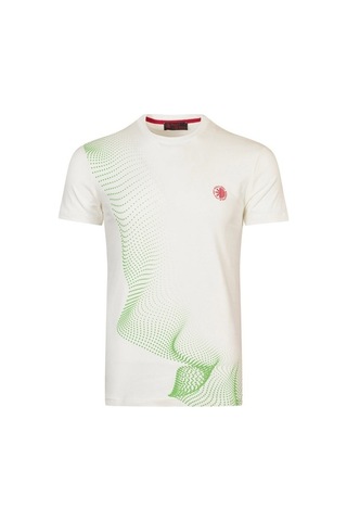 Raınsnow Erkek Sıfır Yaka T-Shirt-Ekru Yeşil Ekru - Yeşil