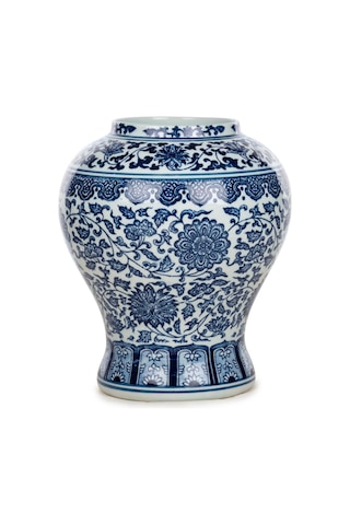 Bleu Blanc Vazo 26 Cm Çok Renkli