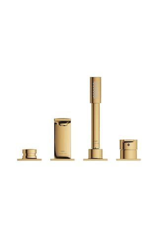 Grohe Allure 19316GL1 4 Delikli Ankastre Küvet Bataryası Altın