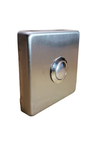 Paslanmaz Tek Kontak Dekoratif Zil Butonu