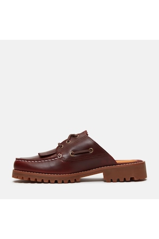 Timberland Authentic Mule Shoe Kadın Terlik-33856 Koyu Kahverengi